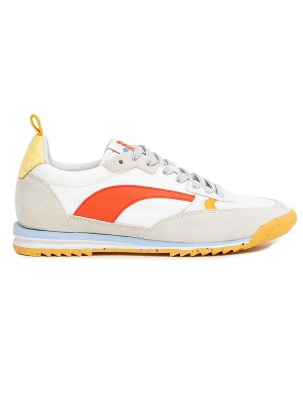 Oncept NYC Montreal Retro Sneakers Leather & Nylon White with Orange & Yellow